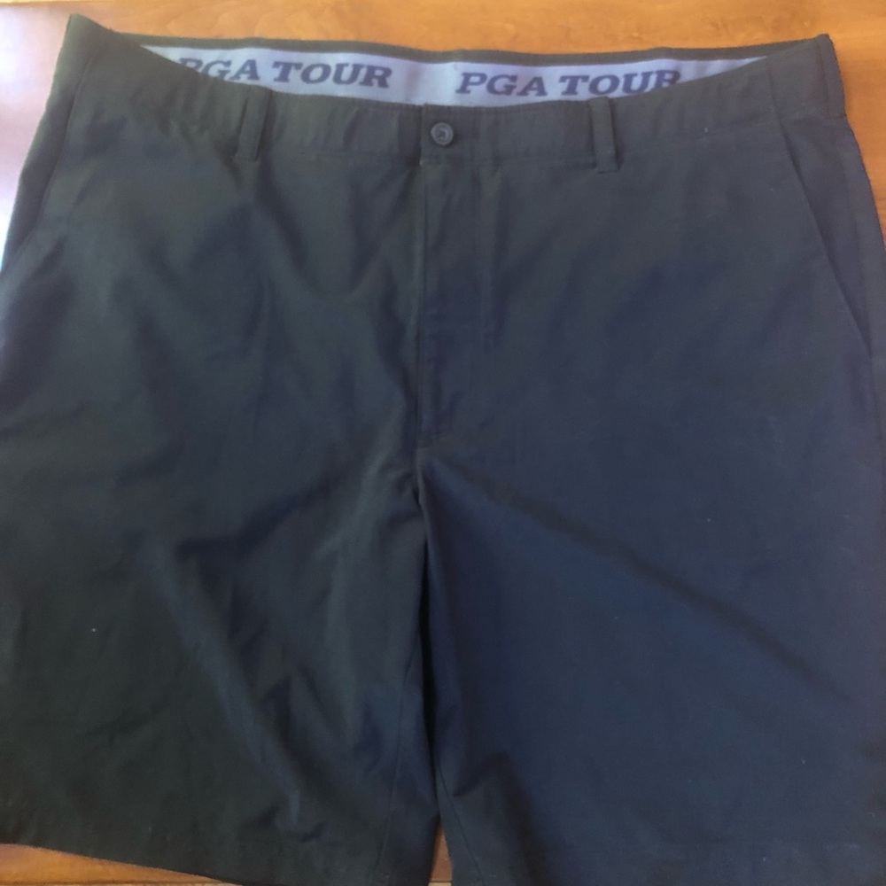 PGA TOUR Men's Black Performance Shorts